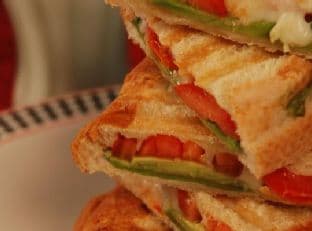 Avocado Tomato & Mozzarella Panini
