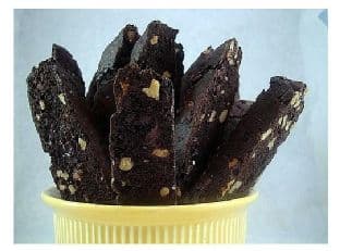 Dark Chocolate Walnut Biscotti