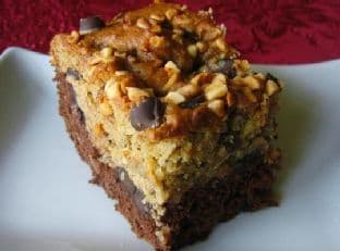 Double Layer Chocolate Banana Bars