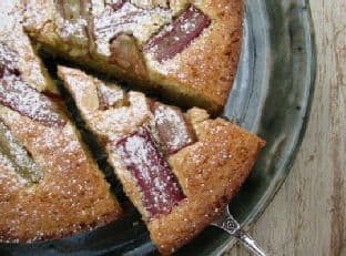 Gluten-Free Rhubarb, Lemon and Almond Cake