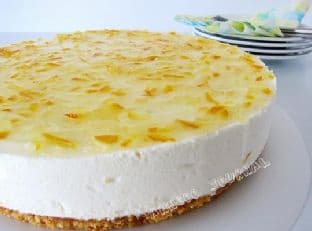 Korean Honey Citron Tea Cheesecake