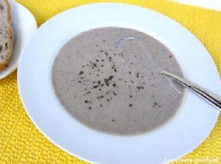 Light Meal - Creamy Mushroom Soup