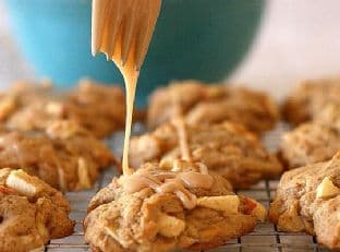 Maple-Glazed Apple Cookies