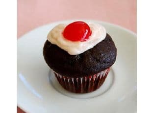Mini Cherry Cordial Cupcakes