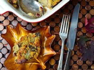 Vegan Apple Chestnut Corn Bread Stuffing