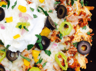 Baked Italian Nachos